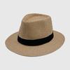 Monofilament grass top hat solid color parent-child papyrus top hat sunshade summer and autumn sunscreen hat outdoor beach straw hat British