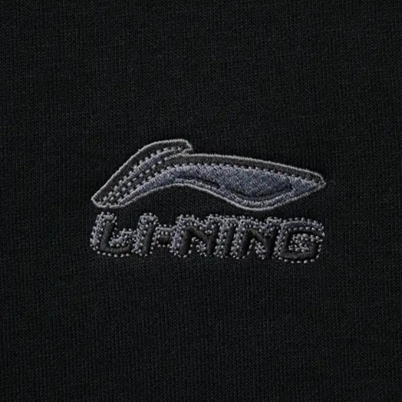 Li-Ning Casual Comfortable Cotton Loose Versatile Fleece Crewneck Sweatshirt Unisex Sweatshirt AWDUA53-14