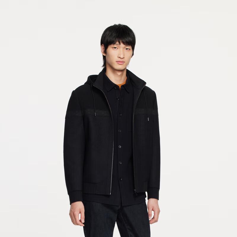 

K-Boxing Men s Wool Blend Hooded Short Jacket FDWE3321 L