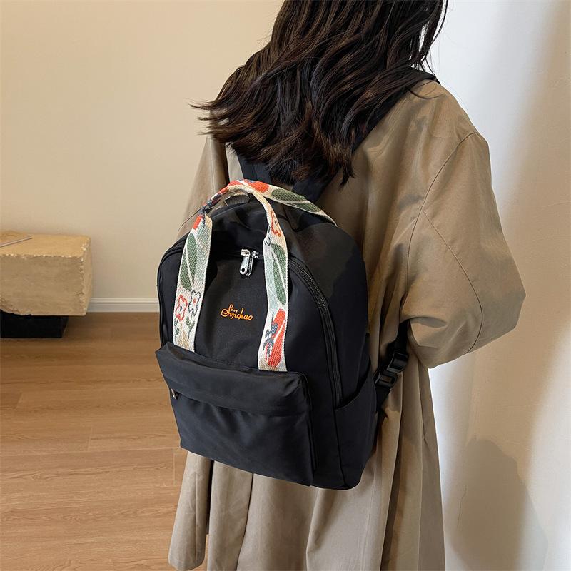 Schoolbag casual nylon backpack women's 1011 new Korean version travel backpack multi-functional portable college bag