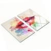 Glass Kitchen Cutting Boards With Colorful Lips Graphic 2X30X52 Cm