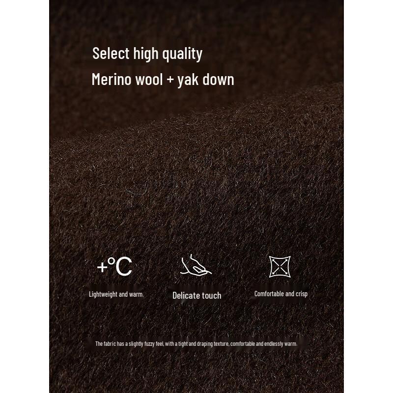 Teenie Weenie Women's Toggle Button Yak Wool Blend Double-Faced Coat