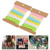 2 Stück Farbige Zickzack-Bänder DIY Handgefertigtes Material Stoff Haaraccessoires Nähdekoration 8mm(2 )