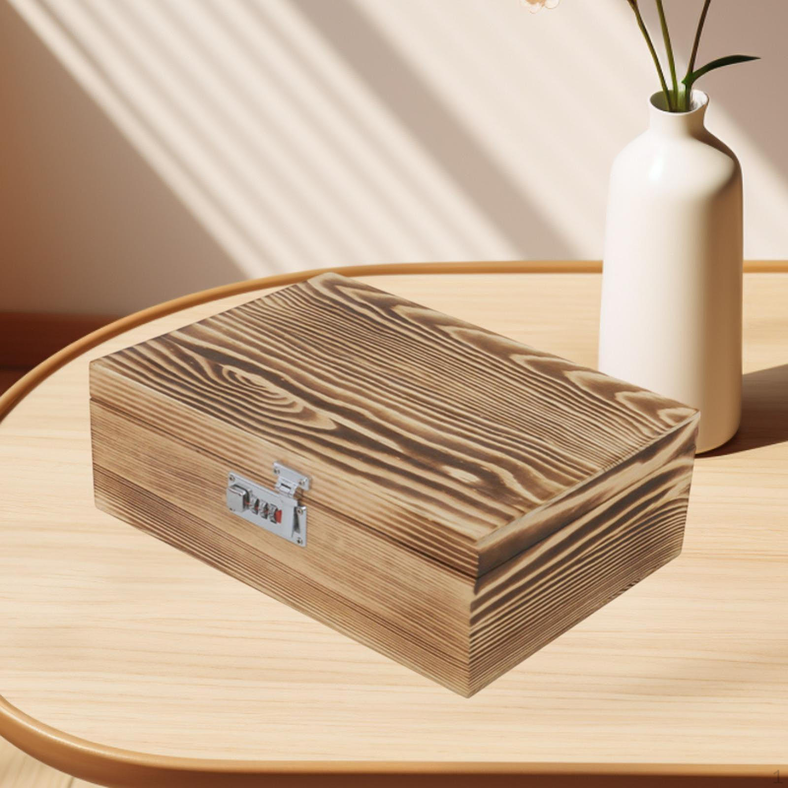 

Деревянная копилка-копилка, украшение, ретро-органайзер, коллекция, сундук с сокровищами, хранилище для мамы S кофейный