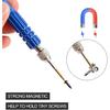 Small Screwdriver Watch Glasses Mini Set, Micro Precision Tiny Screwdriver Set Small Screwdriver Set for Electronics Eyeglass (blue)