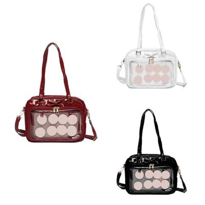 Damska Przezroczysta Torebka na Ramię DIY Ita Bag Dziewczęca Urocza Torebka Crossbody do Szkoły
