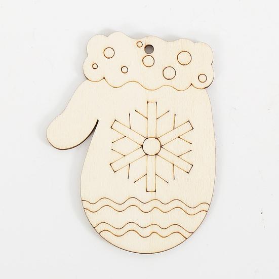 12 Pcs Wooden Christmas Ornaments To Paint Diy Blank Unfinished