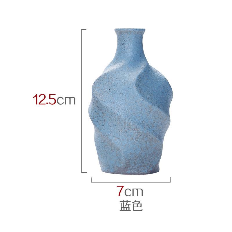 Mini Vaso in Ceramica Grezza Stile Giapponese Terrario Vintage Decorazioni per la Casa Fioriera Fioriera Domestica Decorazione Tavolino da Tè