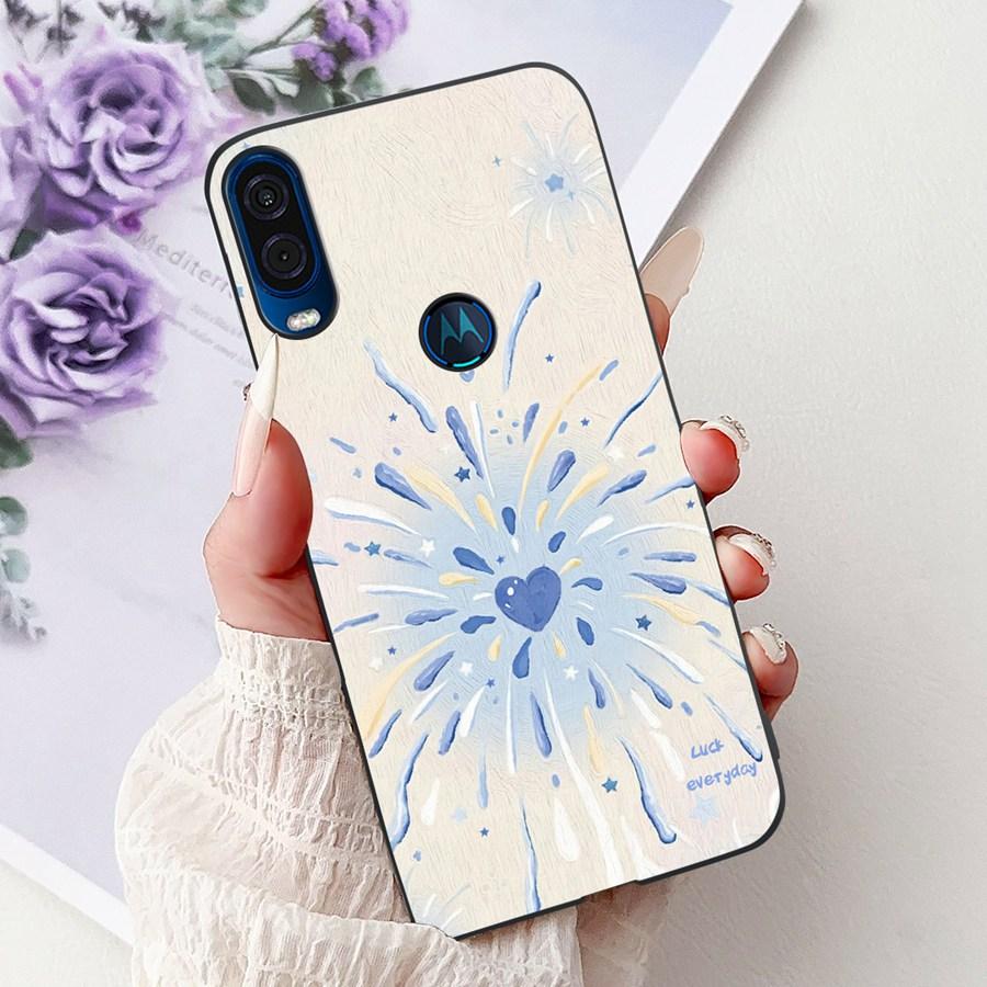 Για θήκη Motorola One Vision Κάλυμμα ONEVision Μοντέρνο Ζωγραφισμένο Σιλικόνης Μαλακό Πίσω Κάλυμμα Για θήκη Motor One Macro Προστατευτικό Κέλυφος