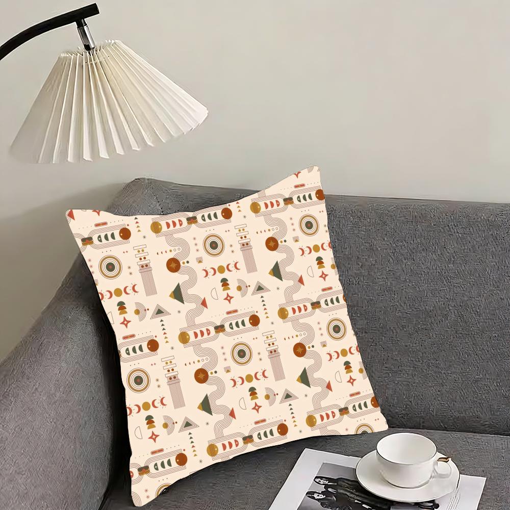boho plant nordic Cushion Cover Reversible Plush Pillow Cover – For car, sofa, bedroom, perfect as a gift.