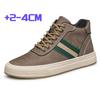 Fashion High Quality Man Lift Sneakers Luxury Brand Elevator Shoes for Men Hidden Heels Casual Leather Shoes Genuine Leather Ankle Boots