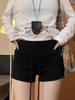 Women's Red Spicy Girl Yoga Shorts - Low-Waist, Slimming, Drawstring, Hip-Hugging Summer 2025