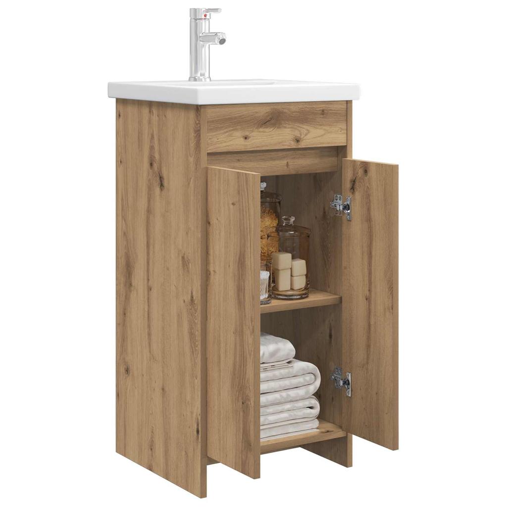 Bathroom Cabinet with Sink Artisan Oak