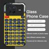 Funny Digital Calculator Pattern Tempered Glass Phone Case for OPPO Reno 13 F 12 11 10 Pro Plus Find X8 X3 Lite A58 A78 5G Cover