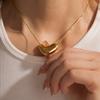 Hip Hop Minimalist Stainless Steel Snake Chain Necklace 18k Gold Plated Choker Women