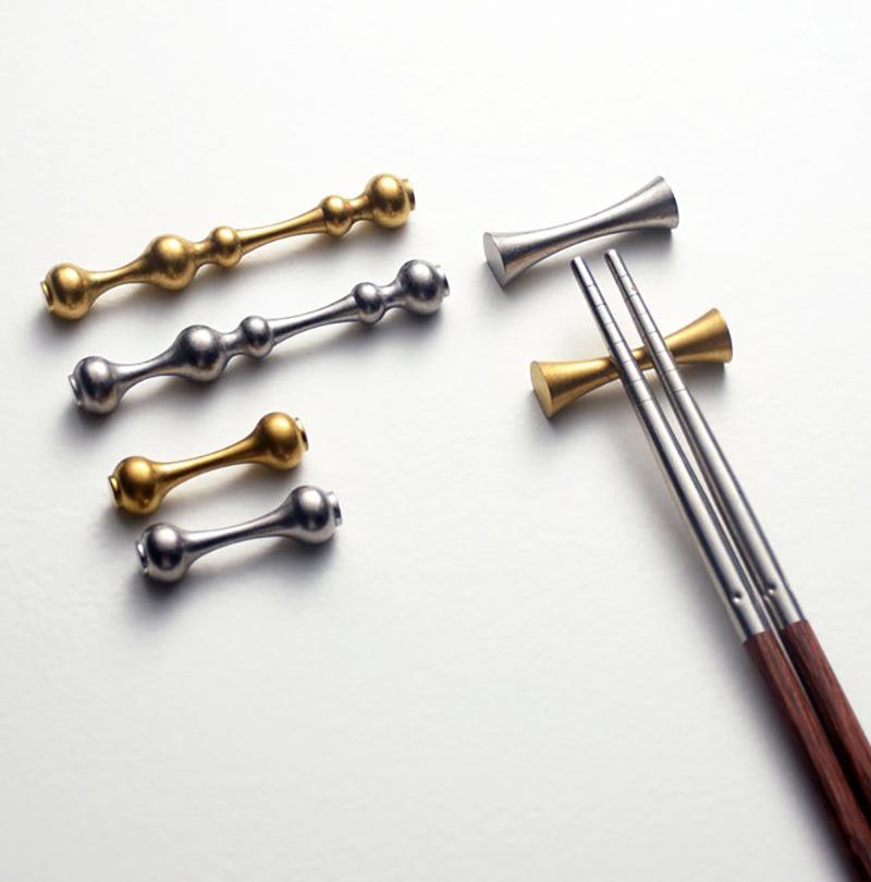 304 Stainless Steel Vintage Chopstick Rests Chopstick Pillows Spoon Rest Multi-Use Spoon Rest Tableware Restaurant Hotel