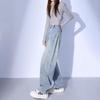 Women's Light Scimitar Jeans: Spring/Autumn 2025 Pear-Shaped Slimming Wide-Leg Pants