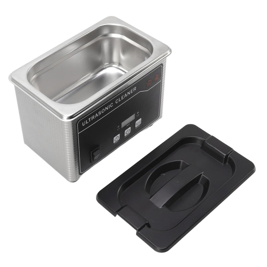 40KHz 800ml Cleaner Large Capacity Portable Low Noise Ultrasonic Cleaning Machine for Glass Jewelry