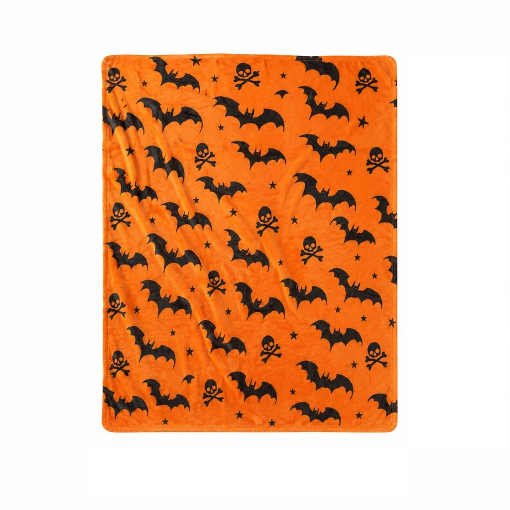 Couverture Halloween Cosy, Couverture Douce pour Canapé Lit, Décoration Intérieure pour Fête d'Automne, Cadeau pour Adultes Enfants