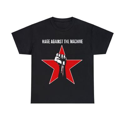 Koszulka Rage Against the Machine, Rock lat 90. Unisex Koszulka Heavy Cotton Unisex