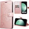 Protective Case - BOOLING - for Samsung Galaxy S23 FE - Butterfly Pattern - Pink - Semi-rigid