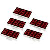 YOKIVE 5pcs Display LED Tubo Digital Display de Segmentos LED Ânodo Comum 3 Dígitos 7