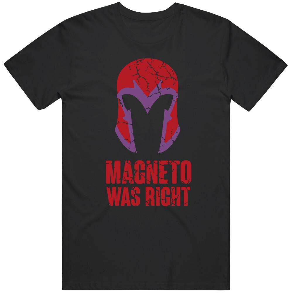 Magneto Was Right 97 Comic Fan Distressed T Shirt Mens Womens Tees Top S