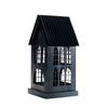 1PC Black White Home Candlestickers Halloween Metal Christmas House Shape Candle Holder Weddings With Gothic Windows Outdoor