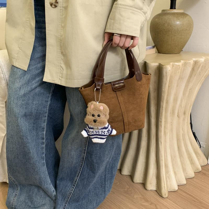 Premium sense retro small bag women 2025 new fashion versatile messenger bag popular handbag bucket bag