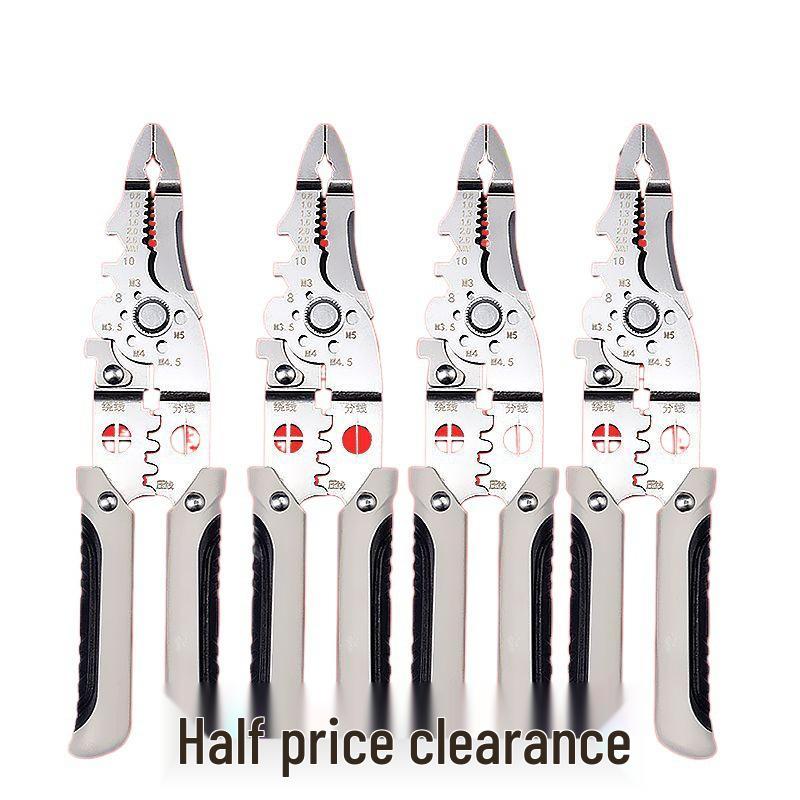 Universal 2025 Multifunctional Electrician Wire Stripper & Crimper with Wire Looping & Cutting Abilities