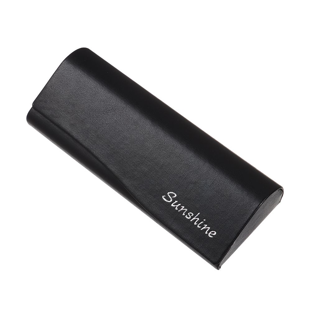 

Fashion Large Capacity Portable Glasses Box Eyeglasses Case PU Leather Glasses Holder чорний