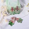 Poppy DIY Resin Mold: Double Santa Claus Pendant