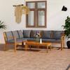 VidaXL Garden Lounge Set 5 Pcs with Cushion Solid Acacia Wood 3057780