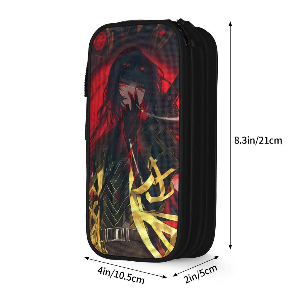 Large Pencil Case Limbus Company Games School Supplies Double Layer Pencil Case Stationery Women Make Up Bag Birthday Gift