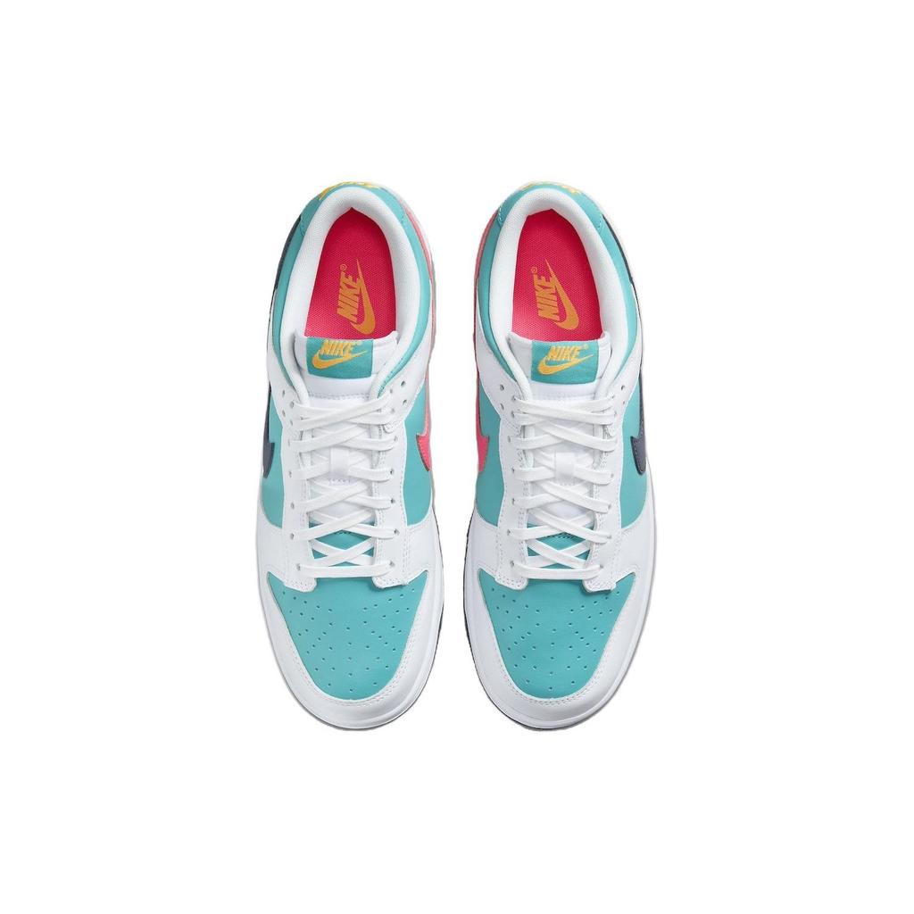 Nike Dunk Low Dusty Cactus Thunder Blue Men Sneakers Teal White Racer-Pink HF4850-345
