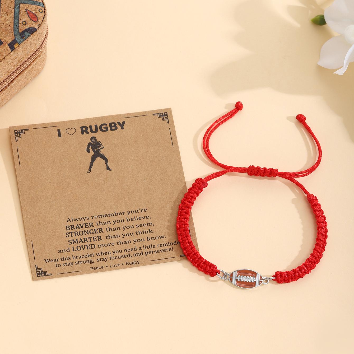 

Basketball Bracelets For Men, Football, Rugby, Outdoor Sports, Durable, Adjustable, Sports Hand Rope Bracelet, Jewelry Gifts For Him. CHINA