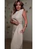Women's Sleeveless Slimming Long Dress, Solid Color, Round Neck, Temperament Style, New for 2026