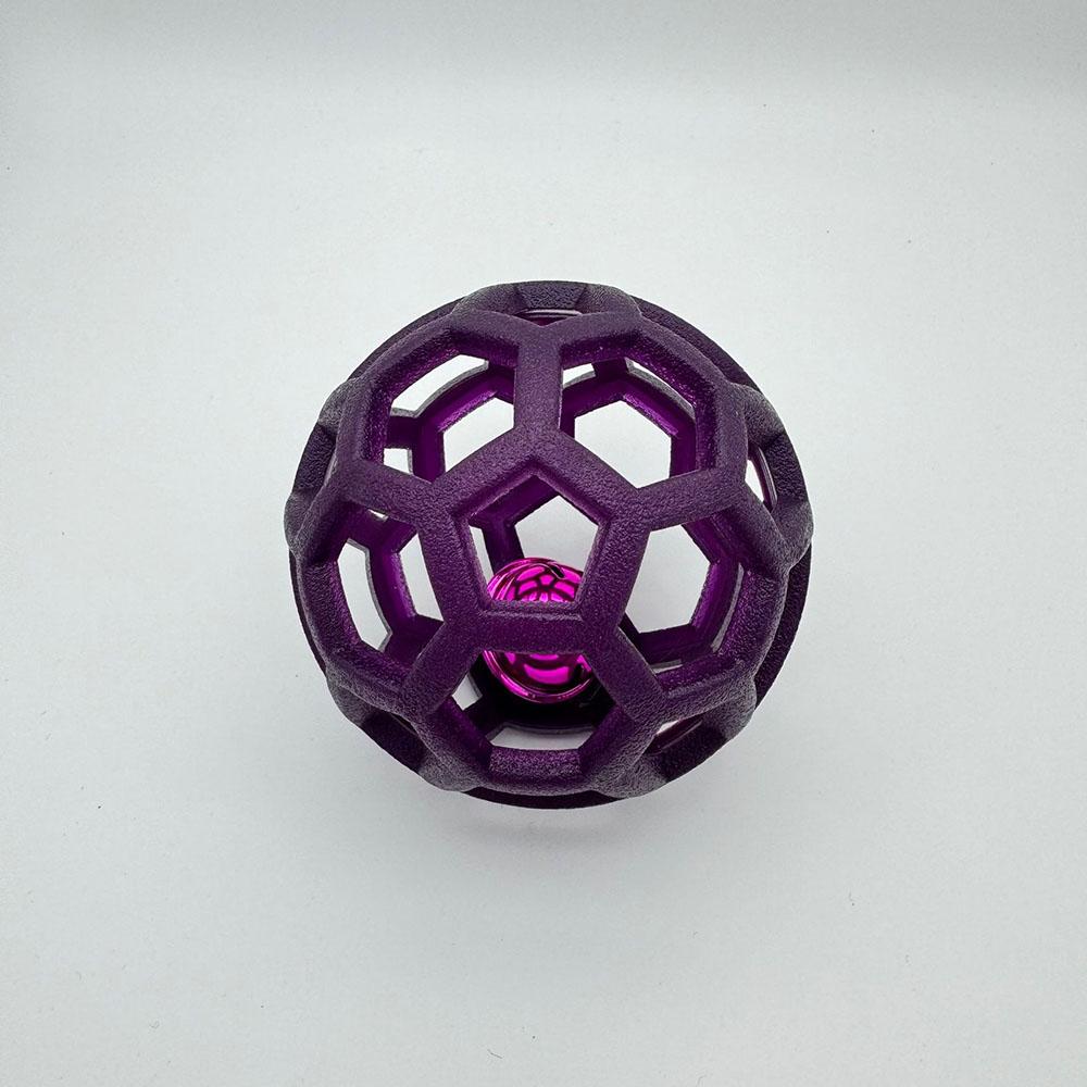 Hundespielzeug Ball, Haustier Langeweile Abbau Glockenball, Interaktives Spielzeug für Hunde, Lustiger Kau-Ball mit Glocke