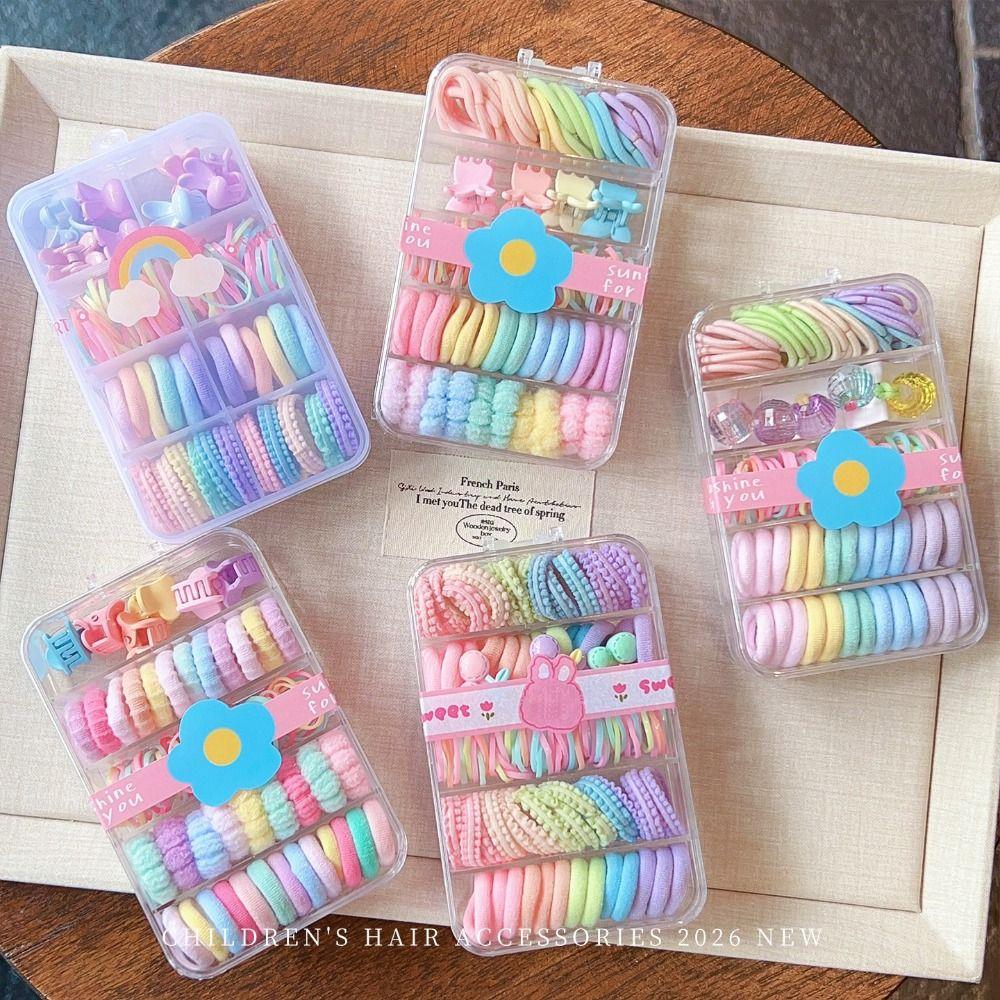 Spiral Design Mini Hair Bands High Elasticity Thin Hair Ties Ponytail Holders For Toddler Girls