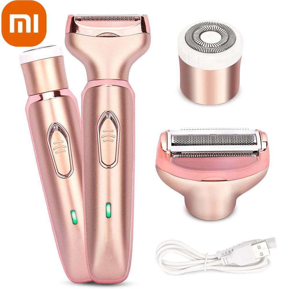 

Xiaomi Professional 2 в 1 женский эпилятор электробритва удаление волос безболезненная бритва для лица бикини триммер для волос на лобке домашняя машина