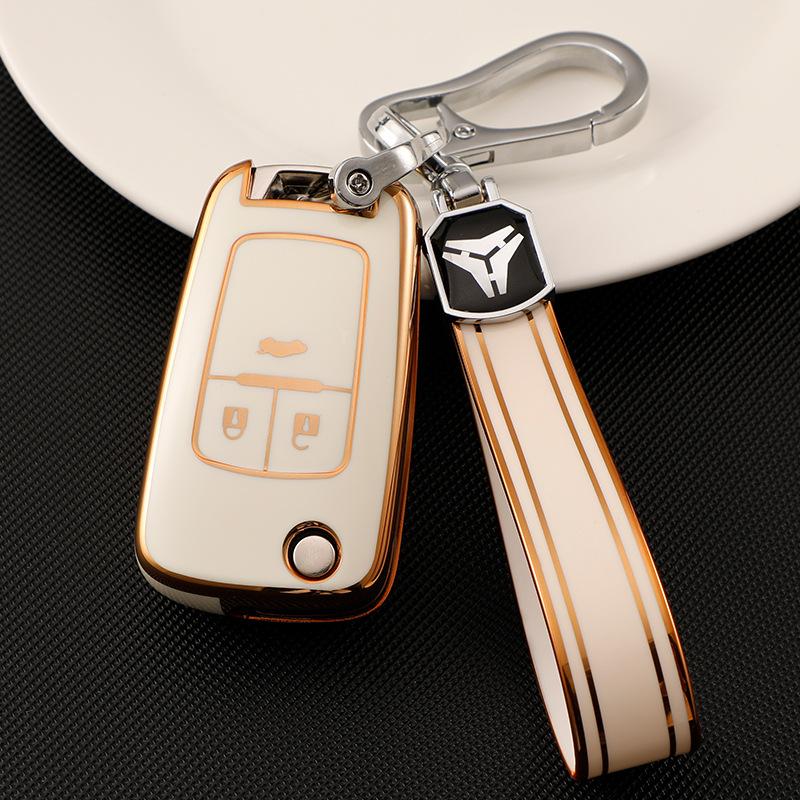 For Buick Yinglang Car Key Set GT LaCrosse Encora Folding Protective Case Chevrolet Malibu Buckle