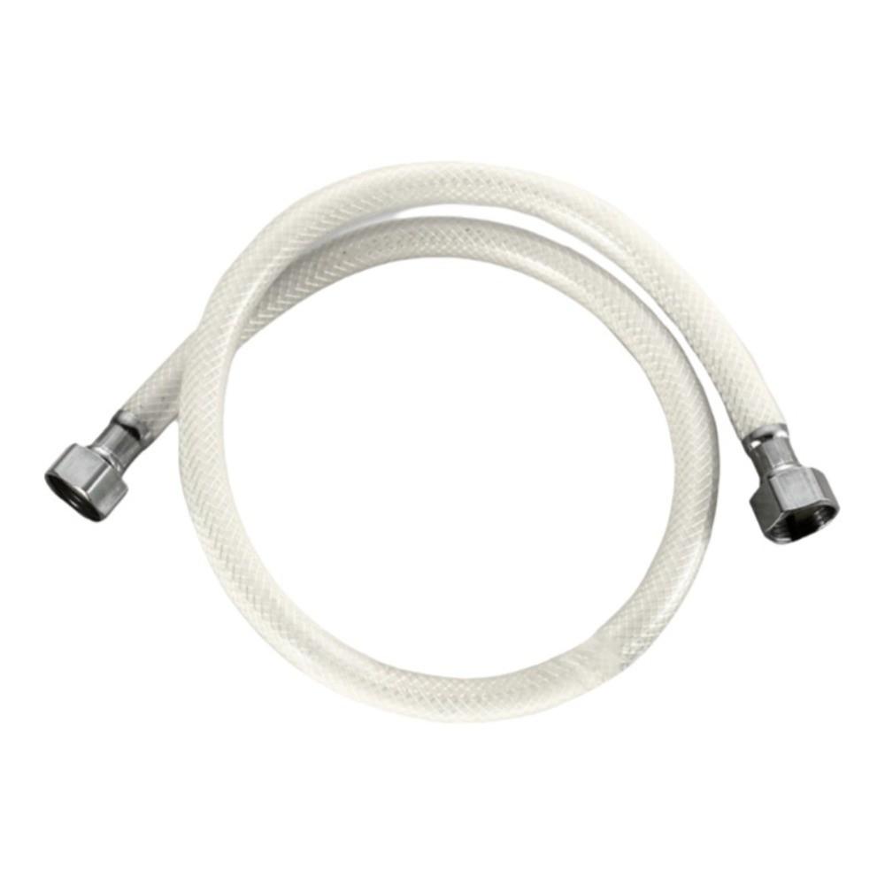 White High Pressure Flexible Hose 30-200cm Spiral Bathroom Water Inlet Hose Plastic Wrapped PVC Braided Hose Water Heater