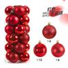 24pcs/set 3cm Christmas Balls Christmas Tree Ornaments Ball Xmas Hanging Tree Pendants Home Party Decor 2025 New Year Gift