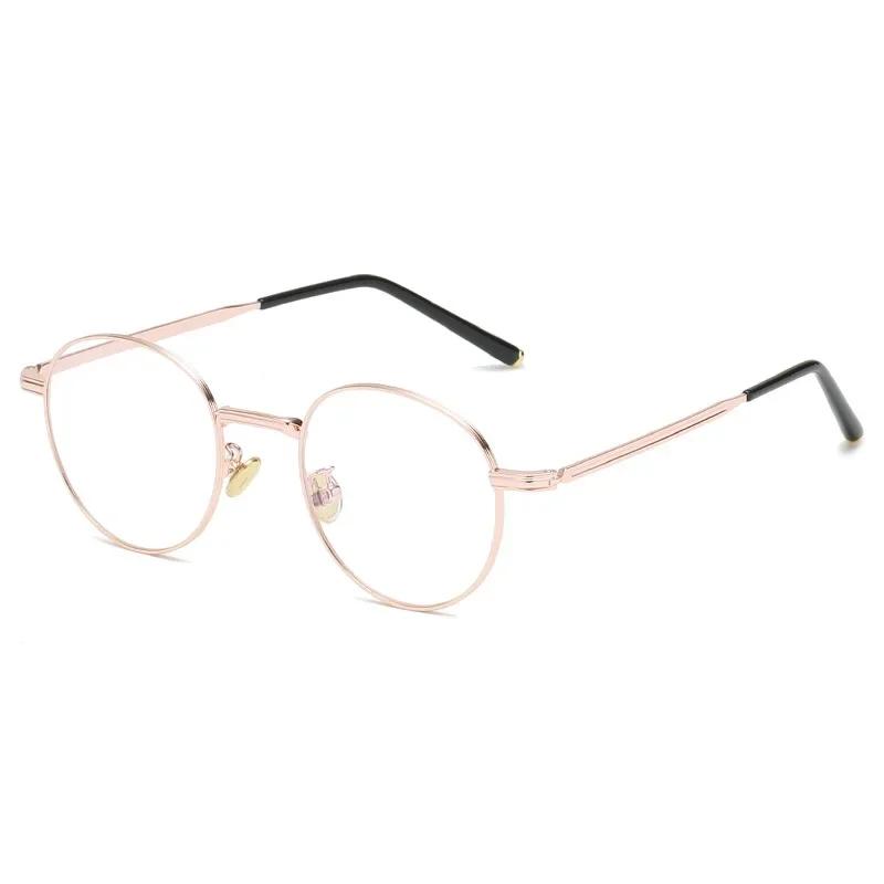 

New Blue Light Blacking Glasses Round Metal Classic Korean Style Anti Blue Light Optical Eyeglasses Frame Lunette Lumière Bleu
