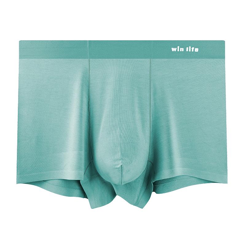 Modal Men s Mid-Waist Seamless Antibacterial Breathable Boxer Briefs 3XL