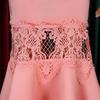 Women Sexy Lace Off Shoulder High Waist Mermaid Evening Party Midi Dress