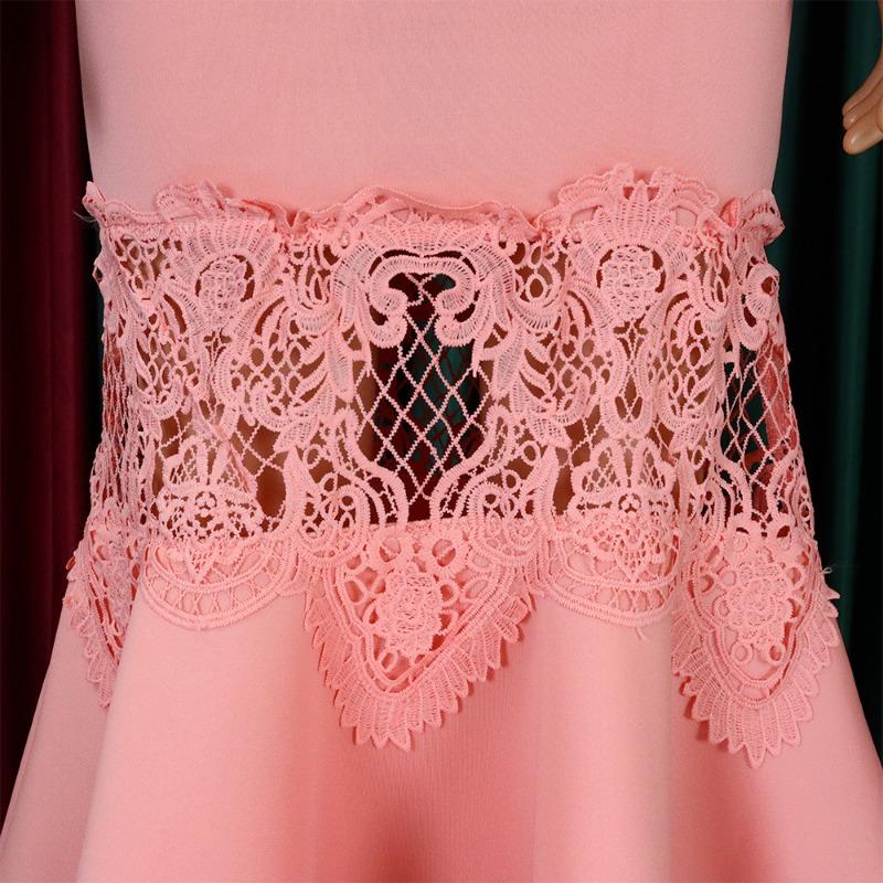 Women Sexy Lace Off Shoulder High Waist Mermaid Evening Party Midi Dress