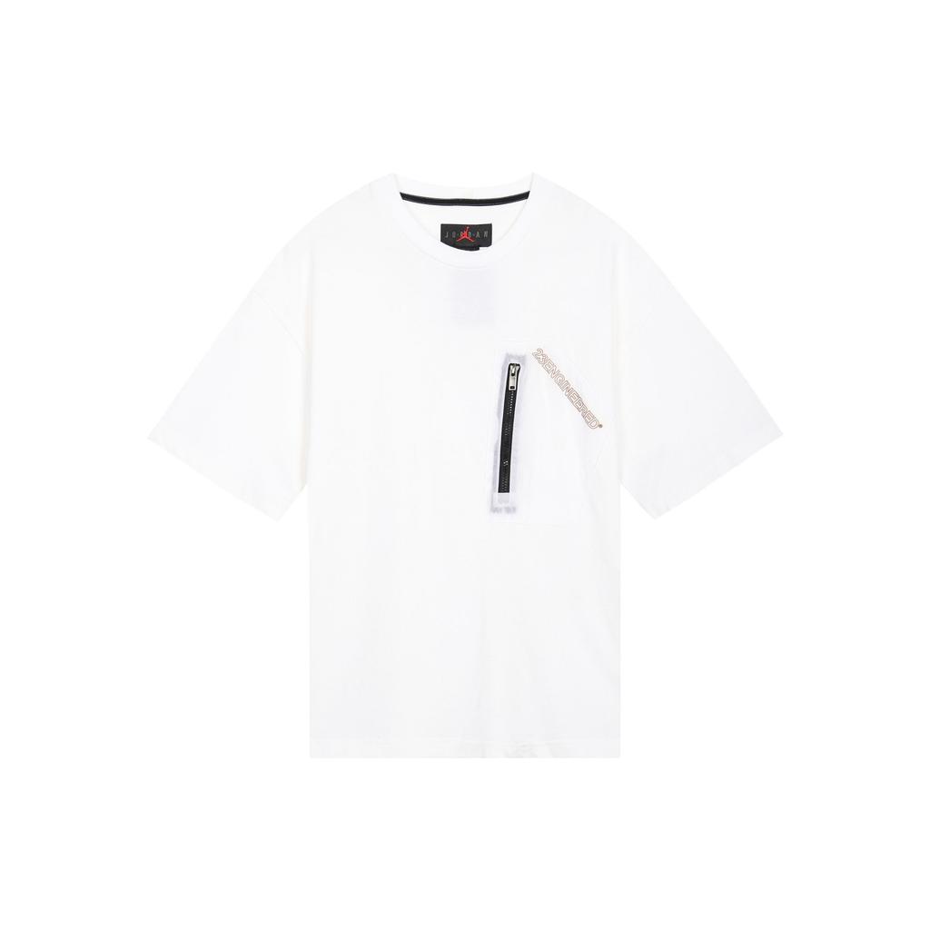 Jordan Drop Shoulder Sleeve T-Shirt Men's White CK9187-100