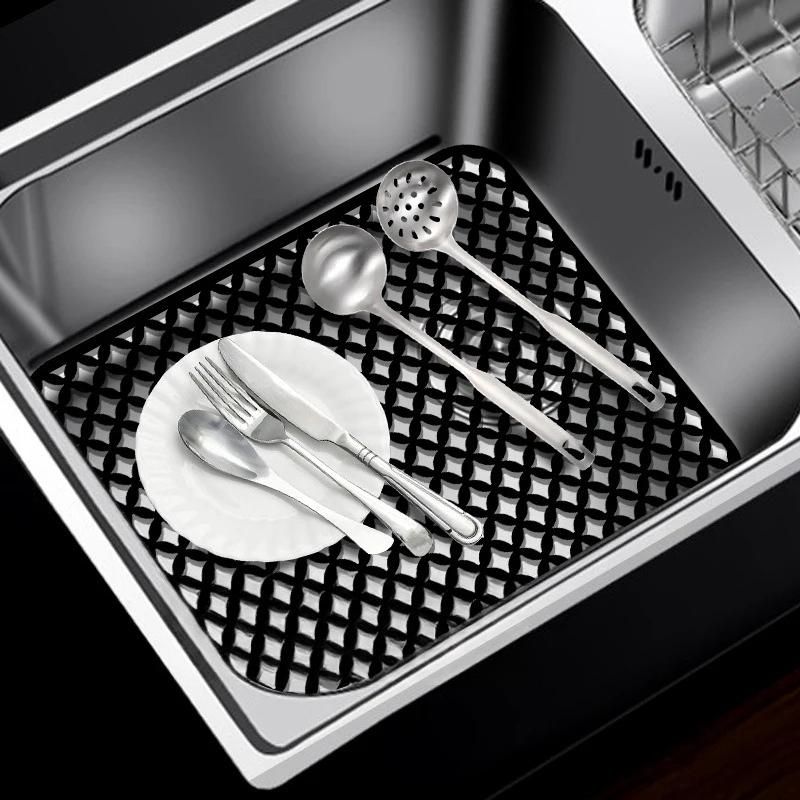 Sink Protectors for Kitchen Sink bottom,Silicone Sink mat,Heat Resistant Non-slip Dishwasher Suitable.Kitchen Accessories