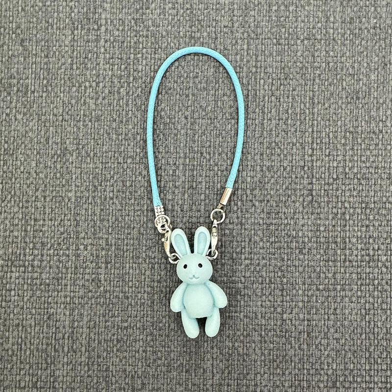 Drăguț de desene animate mini iepuraș pandantiv accesorii pentru casă de păpuși pentru decorarea gâtului păpușii de pluș, model de iepure kawaii, farmece, jucărie de îmbrăcare